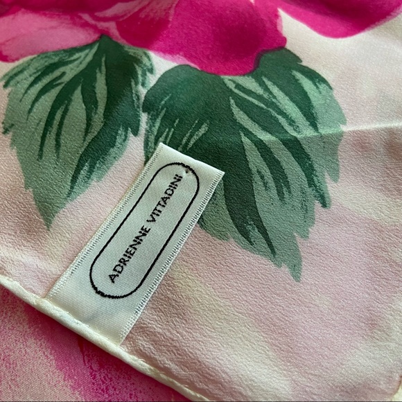 Adrienne Vittadini, Vintage Briar Rose Silk Scarf - Picture 4 of 5